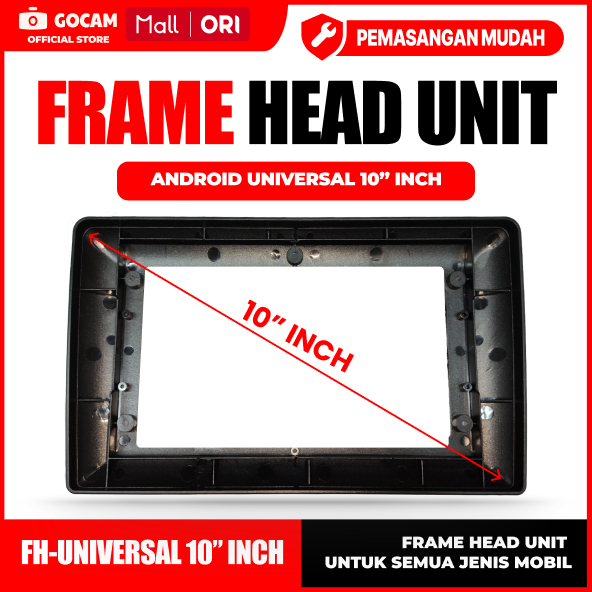 GOCAM Frame Android Head Unit - Universal 10 Inch