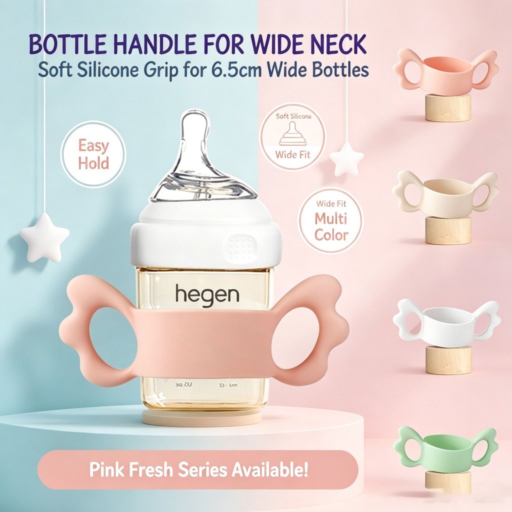 Pegangan Botol Silikon Hegen CKbebe Cocok Untuk Hegen/Avent Atau Botol Apa Saja Hingga 6 5cm Peganga