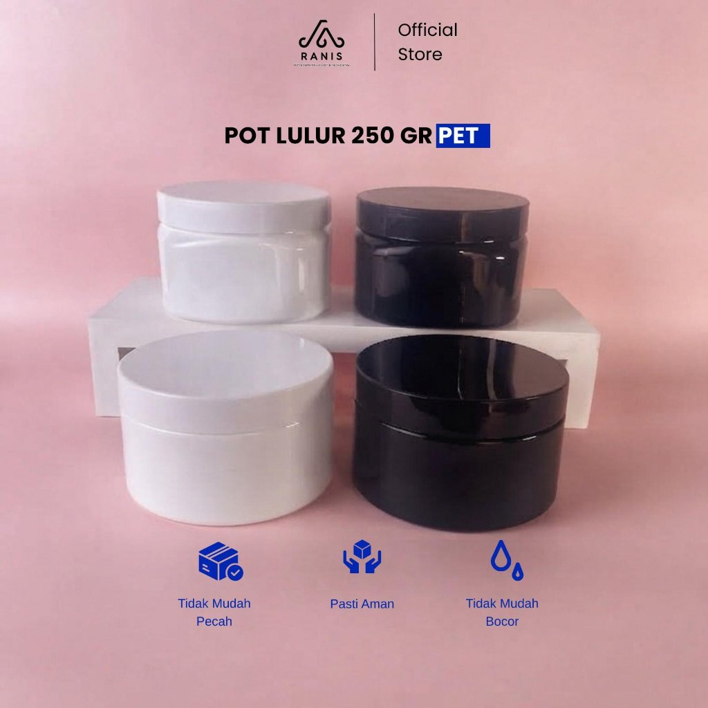 [SATUAN] POT LULUR PET 250 ml