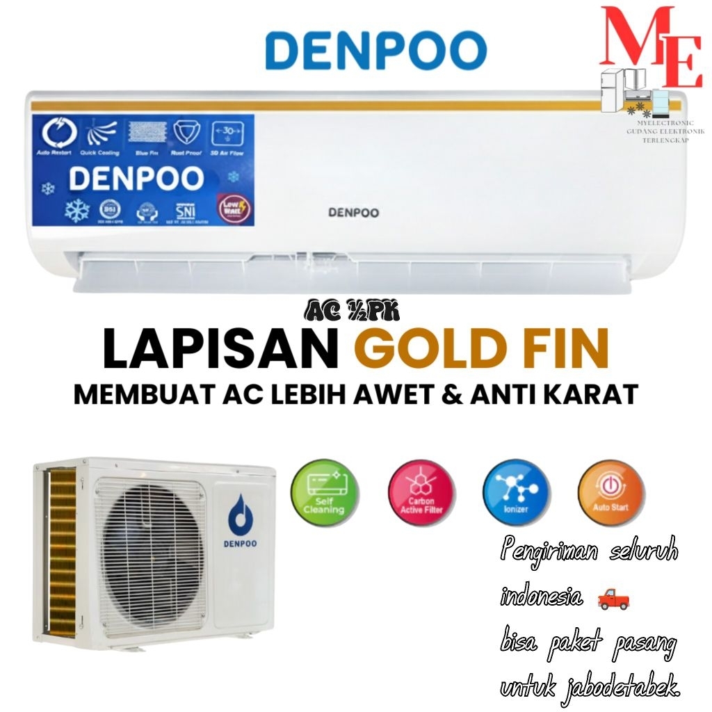 AC DENPOO DDS 05CTL 1/2 PK 5000 BTU/H 385 WATT