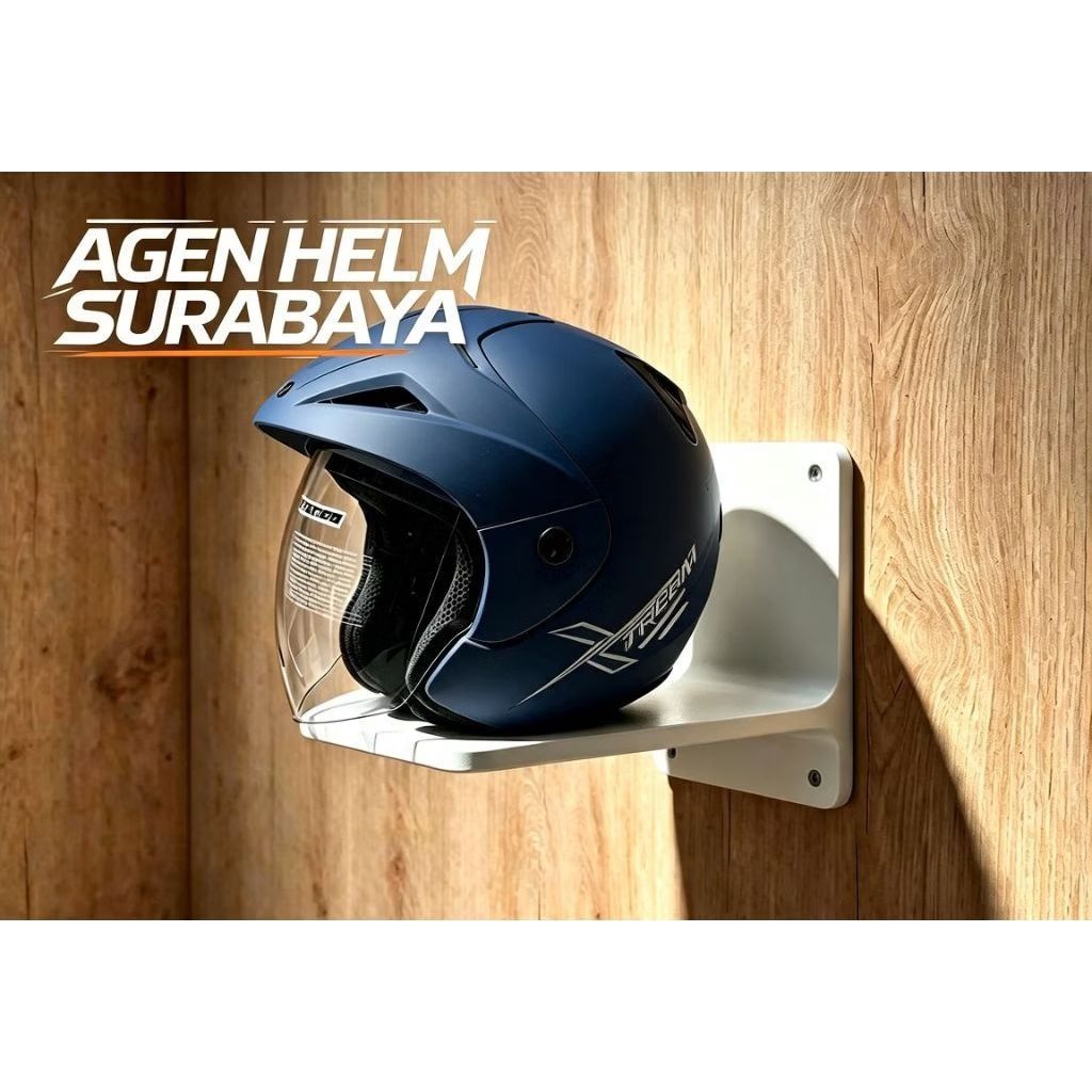Helm VOG Xtream Warna NAVY BLUE DOFF - Visor Clear Anti UV Busa Tebal SNI