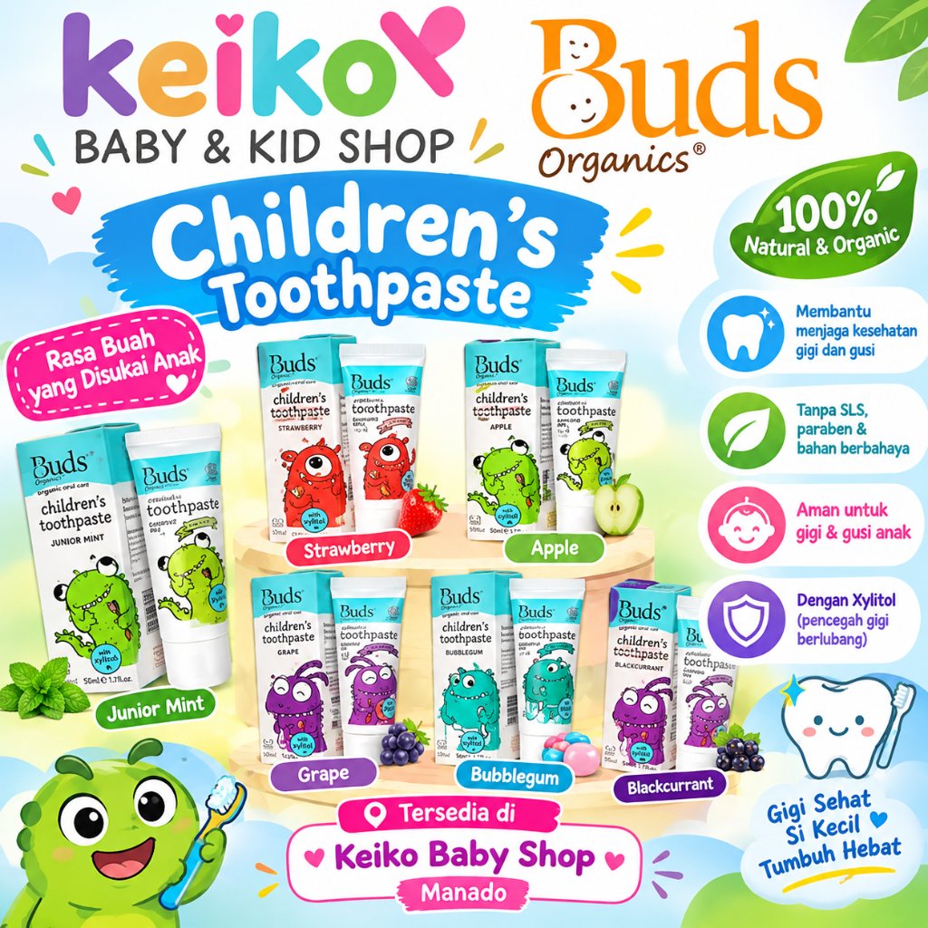 Buds Children's Toothpaste 1 - 3 tahun