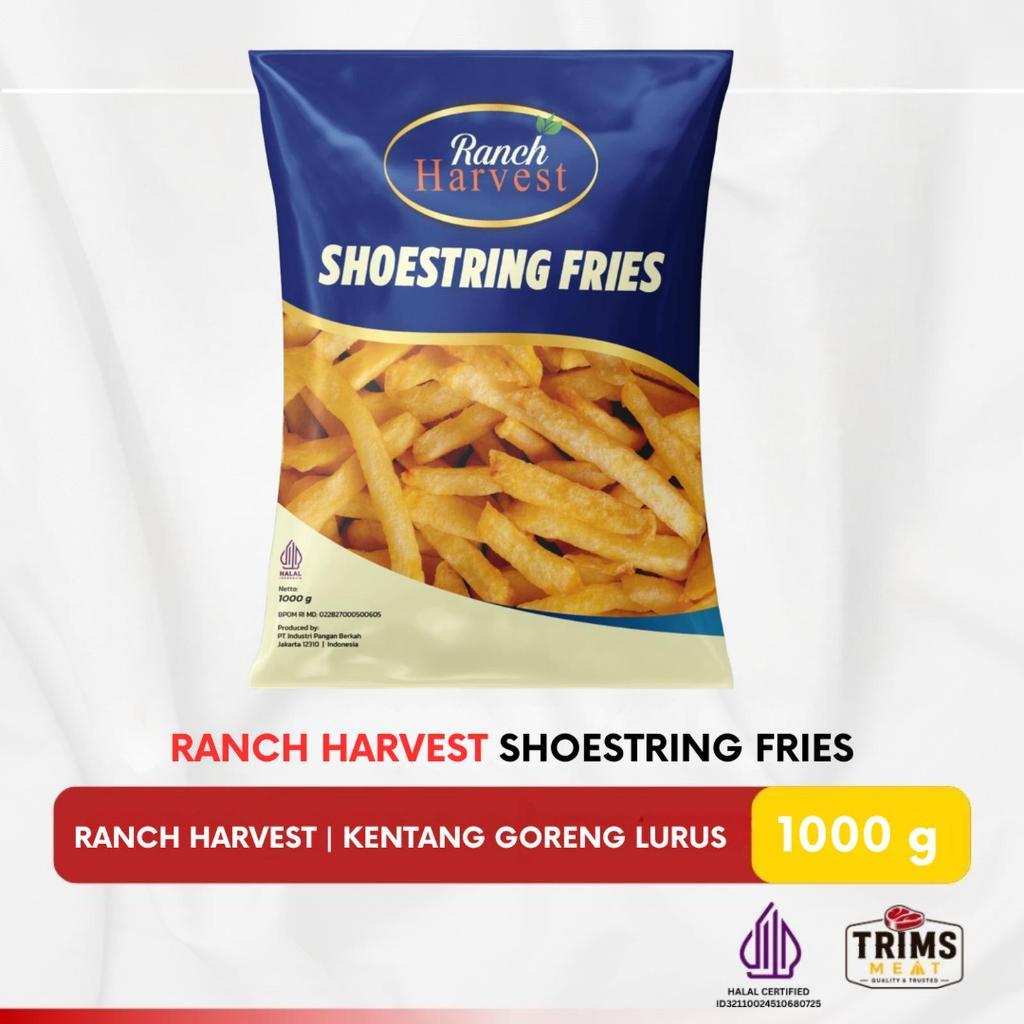 Kentang Goreng Ranch Harvest Shoestring 1000 G / 1kg Shoestring Fries Potato Beku