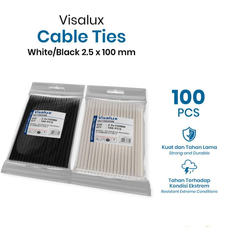 Kabel Ties Visalux 2.5 x 100 mm / Cable Ties Visalux
