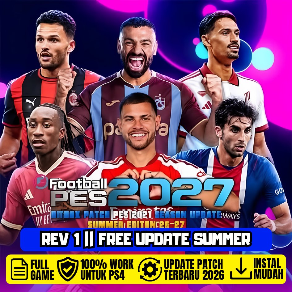 Pes 2027 BITBOX PATCH REV 1 UPDATE SUMMER 26-27  PS4 HEN
