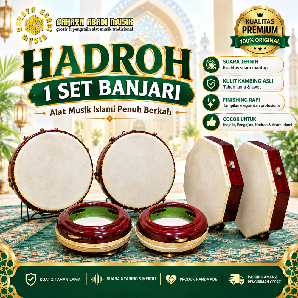 Hadroh 1 set banjari lengkap fullset