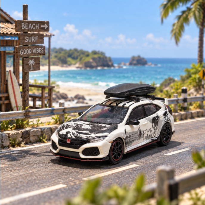 Roofbox thule slim skala 1/64 diorama miniature