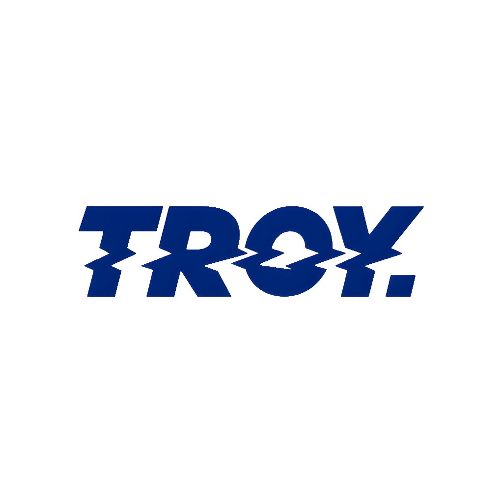 Troy Company T-Shirt Black Abstrak - Kaos Pria Lengan Pendek Hitam MTD 3721