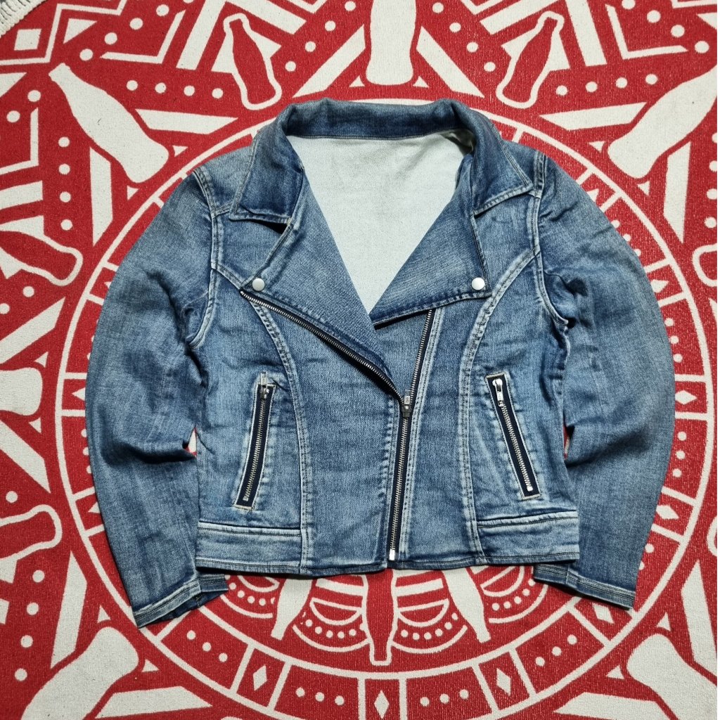 Ramones Jacket denim stretch women size