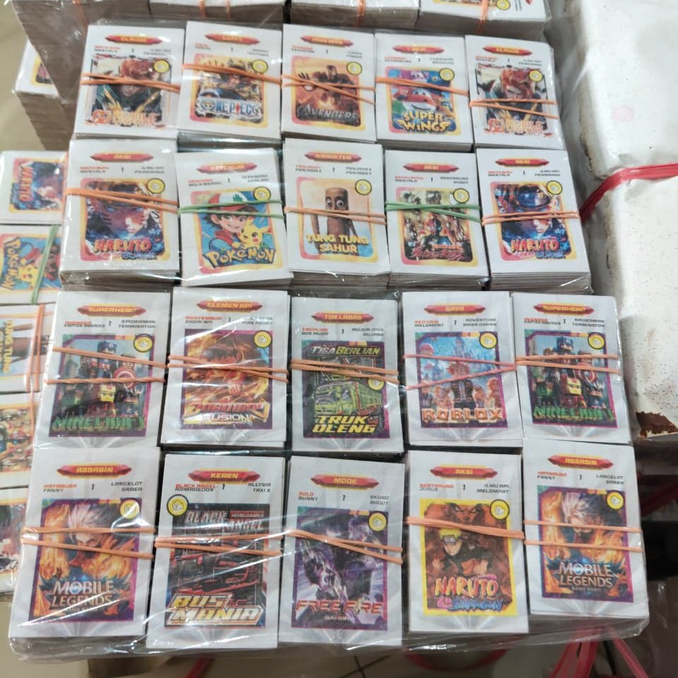 1 BAL (3200PCS) MAINAN KARTU KWARTET / KWARTET WAYANG / KARTU KWARTET