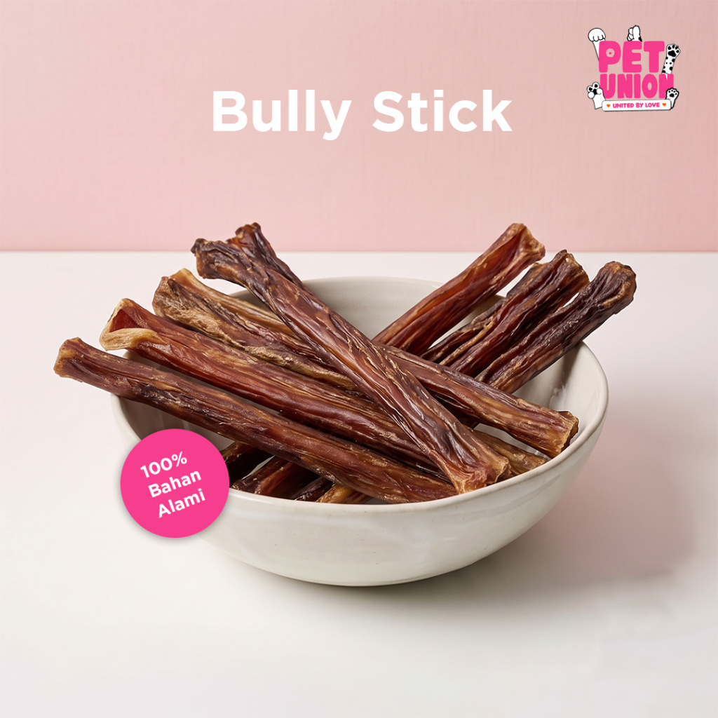 Bully Stick Jerky Pet Union Snack Anjing Urat Tendon Sapi Cemilan Anjing Bahan Natural