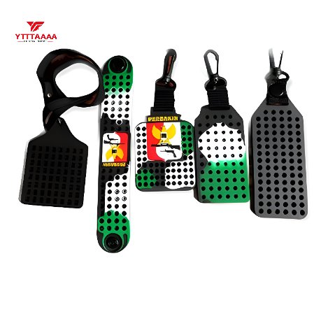 Karet Gantungan Mimis 4.5mm Tebal – Holder Peluru Gotri Logo Perbakin Camo Hitam