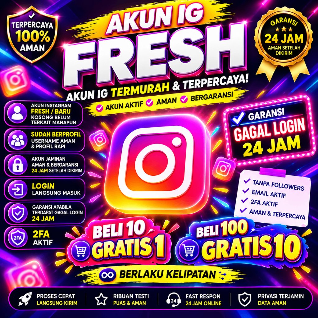 Jual Akun IG Fresh Akun Ig Termurah dan Terpercaya Akun ig Aktif Akun ig murah akun instagram
