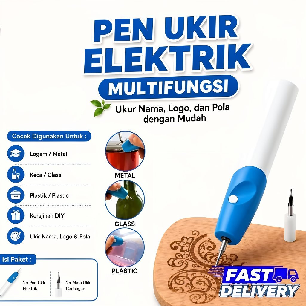 ALAT UKIR KAYU PLAT BESI PLASTIK KACA GELAS SENI ALAT UKIR ELEKTRIK BARANG UNIK PEN UKIR GELAS SENDO