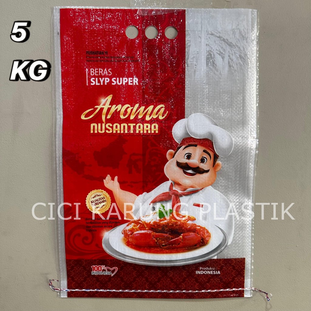 Karung Beras Laminasi Merk AROMA NUSANTARA 5KG