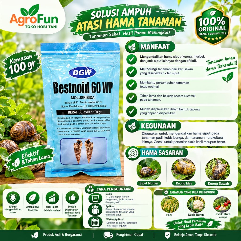 BESTNOID 60 WP KEMASAN 100GR