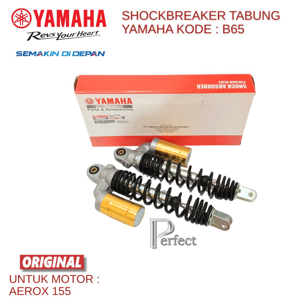 B65 Shockbreaker Tabung  Original Yamaha Aerox 155 Ori - Tahan Lama, Desain Elegan, Kualitas Terperc