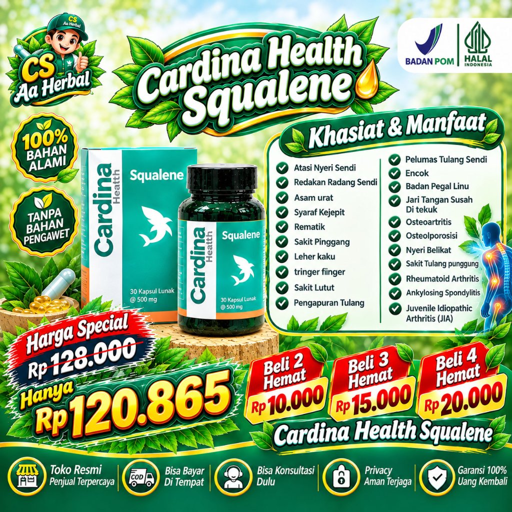Cardina Health Squalene Obat Kesemutan Kebas