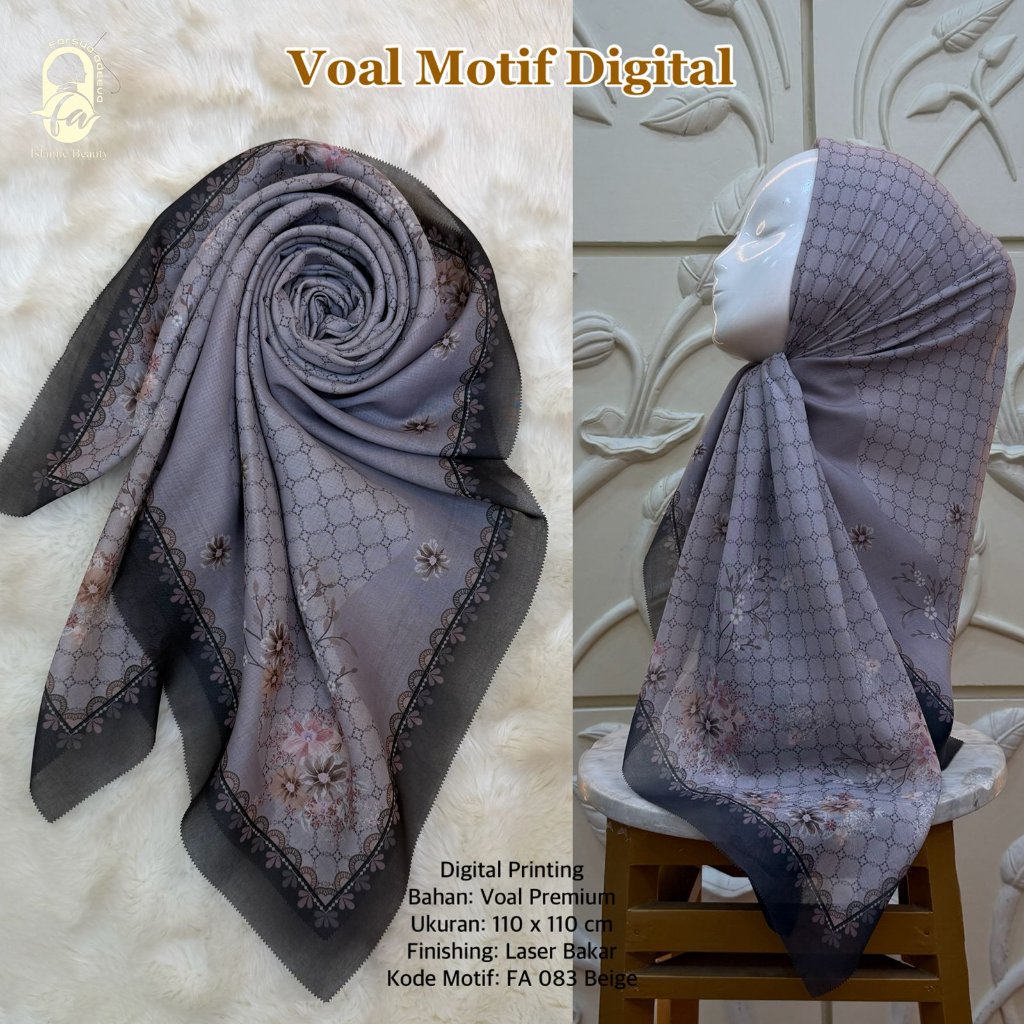 Farsya Adeeva - Voal Motif Digital LC FA 083