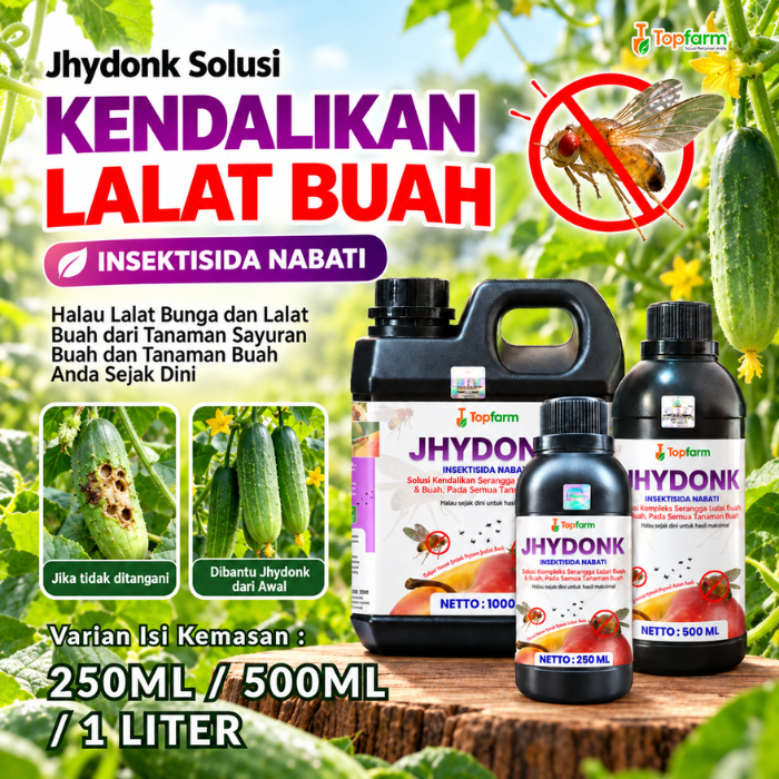 Obat Lalat Buah Topfarm / Obat Lalat Buah Pada Timun / Obat Lalat Mentimun / Obat Lalat Bunga Timun 