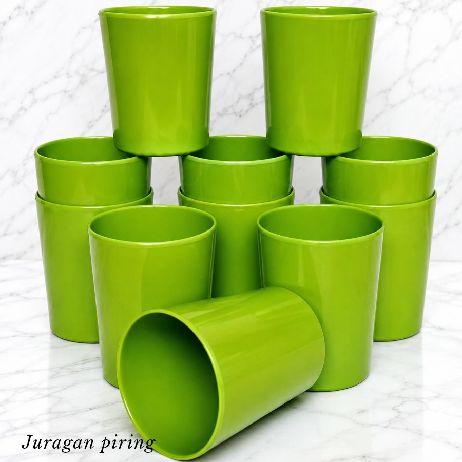 1 Lusin Gelas Melamin 350 ml - Gelas Lusinan - Gelas Melamin 1 Lusin - Grosir Gelas - Gelas Minum