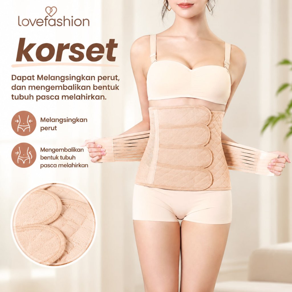 LF - Corset Pelangsing Stagen Pasca Operasi / Korset Habis Melahirkan KS16