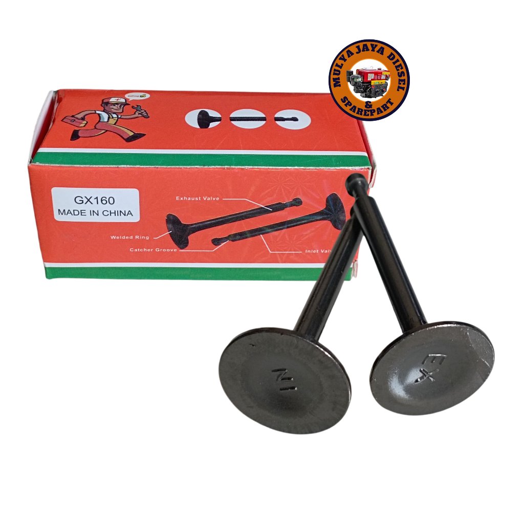 Klep GX160 GX200 GX210 Intake Exhaust Valve merk JF.