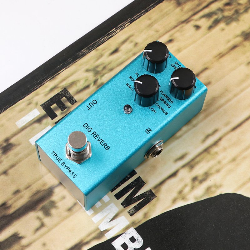 Pedal Reverb & Pedal Efek Gitar Digital Profesional | 9 Tipe Reverb | Digital HD | Untuk Gitar & Bas