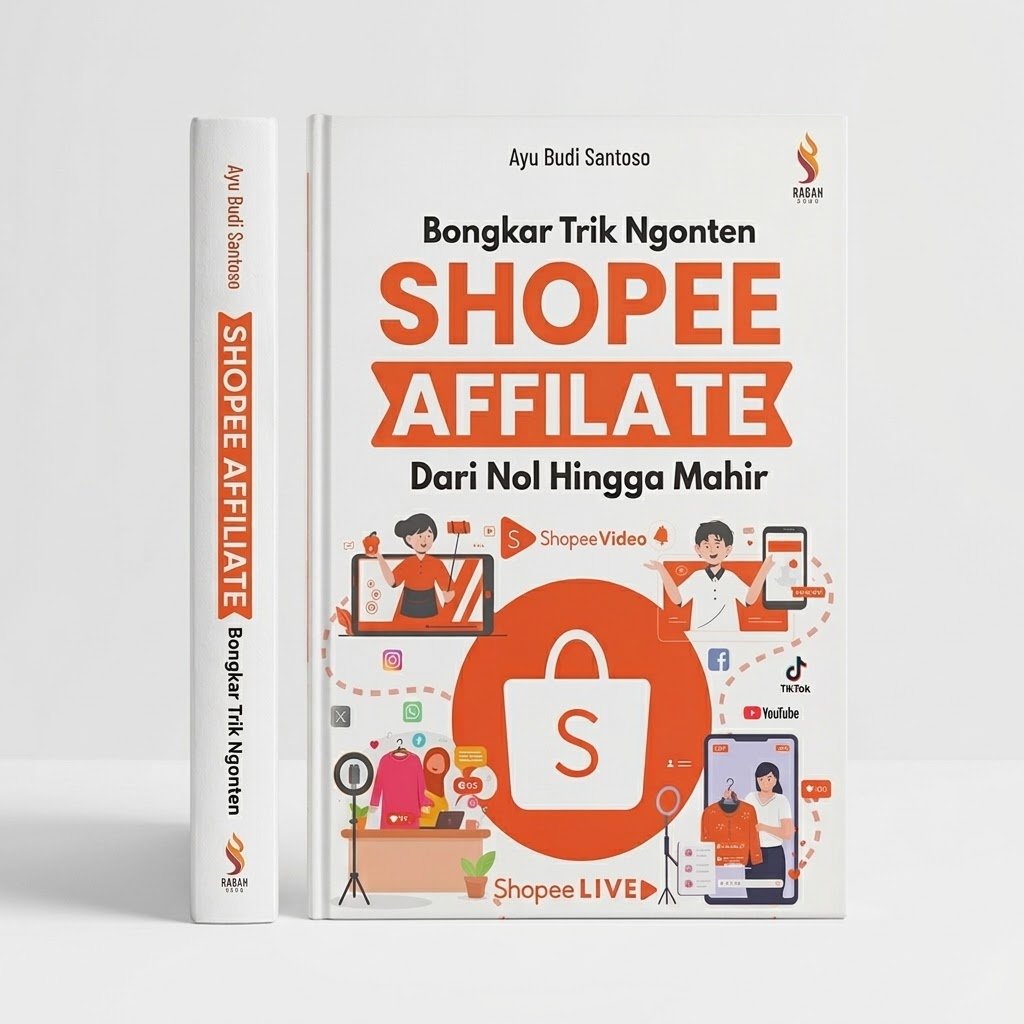 Buku Bongkar Trik Ngonten Shopee Affiliate Dari Nol Hingga Mahir Tips Ampuh Menjadi Affiliator Sukses - Ranah Buku