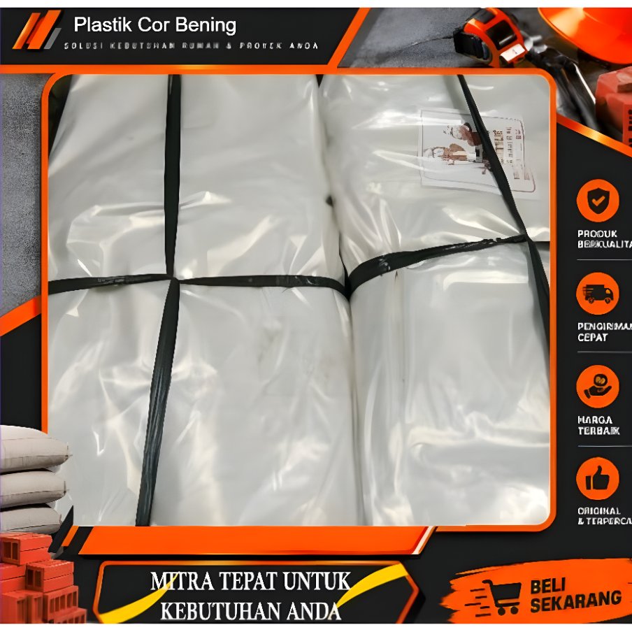 Plastik Cor bening Tebal / plastik bening PE serbaguna PER 1 KG
