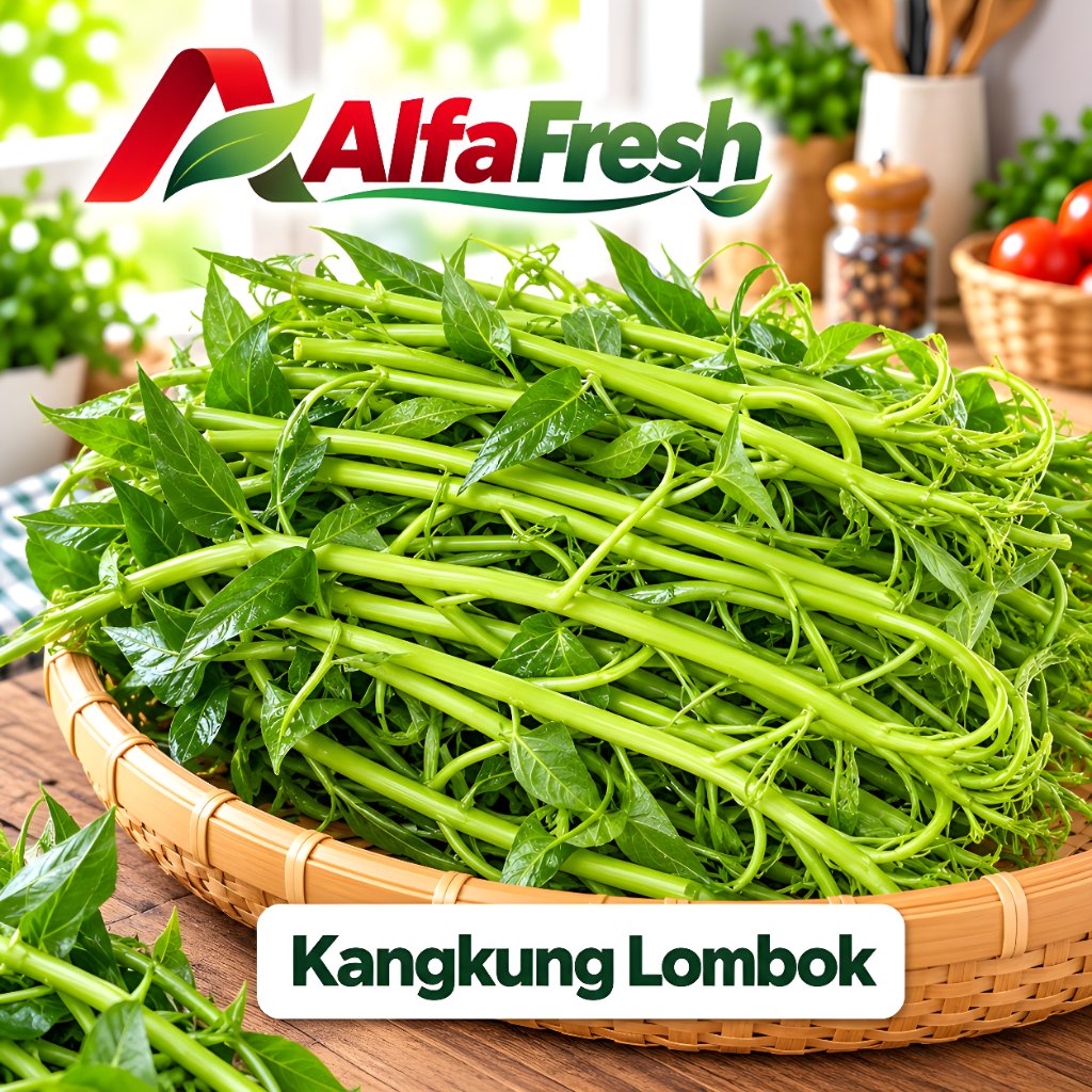 Kangkung Lombok Segar Bahan plecing dan Tumis isi 3 AlfaFresh Jimbaran