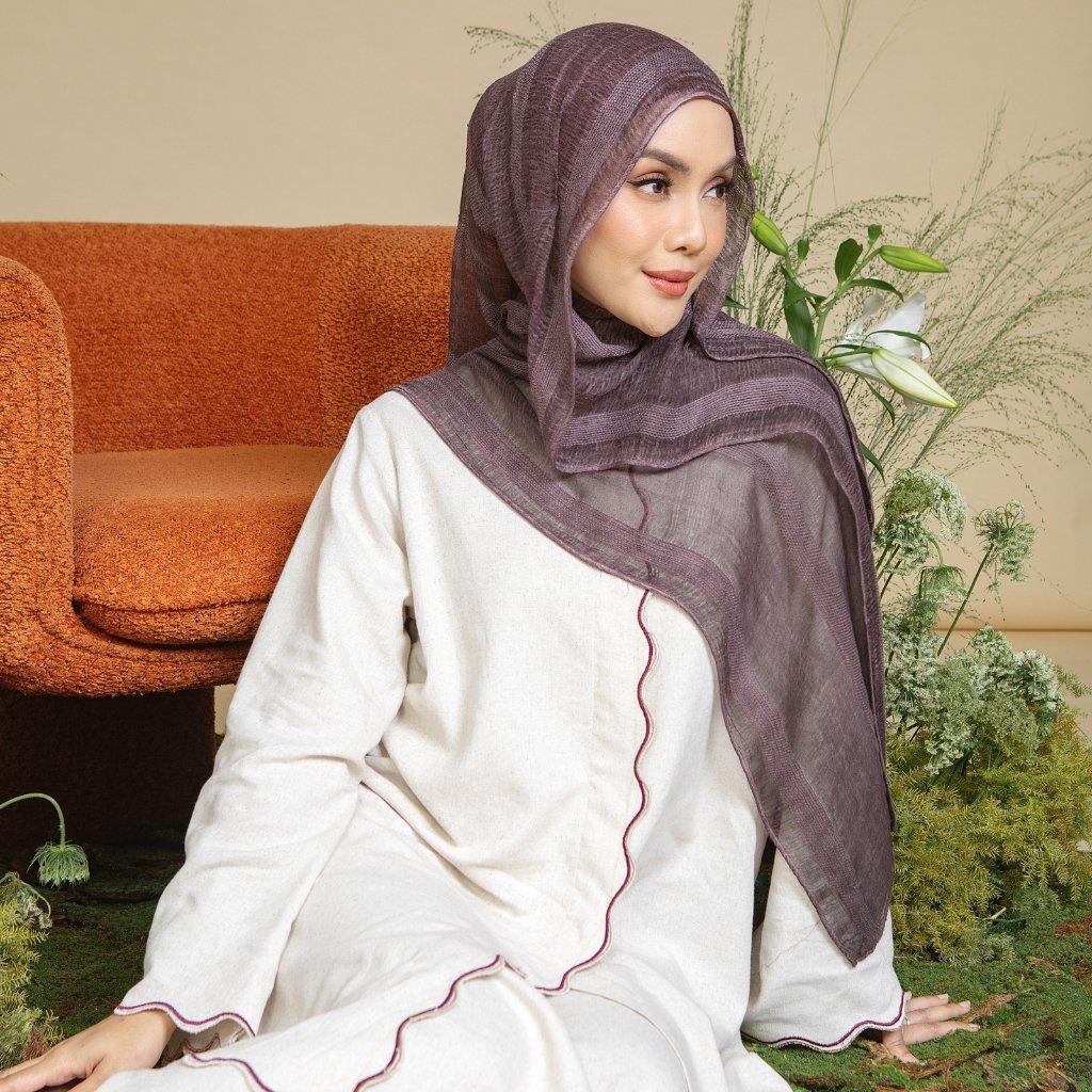 Lozy Hijab - Runa Dubai Shawl (Hijab Pashmina Arab Salur Bahan Viscose Premium Lembut)
