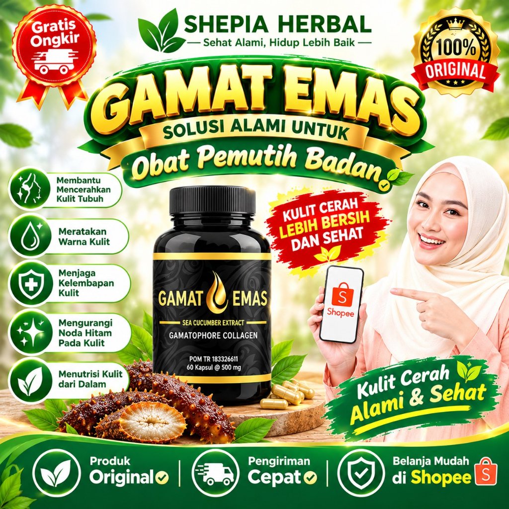 GAMAT EMAS PEMUTIH GAMAT EMAS VAS COLLAGEN ORIGINAL