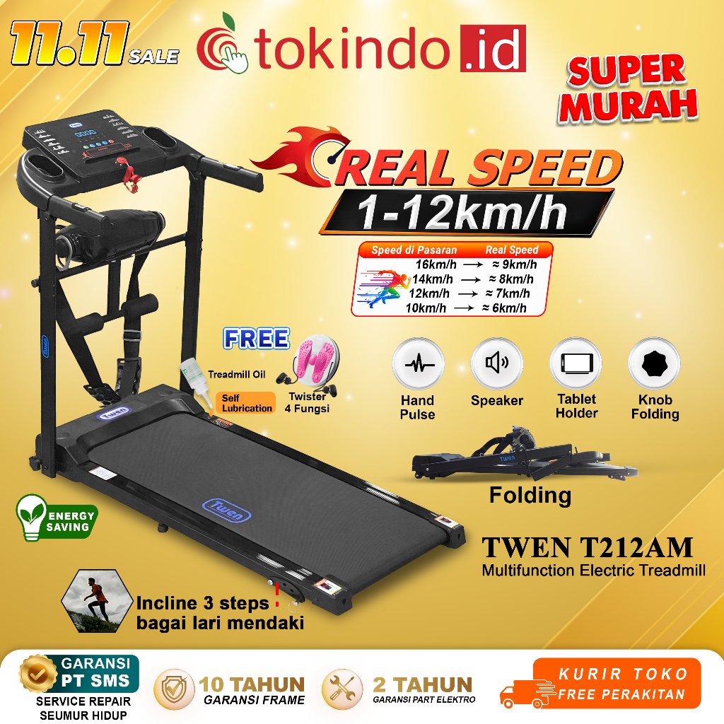 TWEN T200WA new  T200 new + M T200WAM  T212 T212A T212M  T212AM T200R Treadmill Listrik Portable Tre