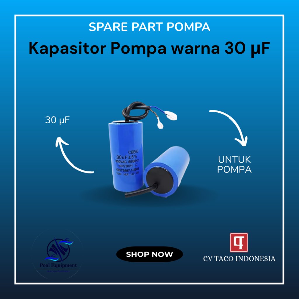 Sparepart Pompa Kapasitor 30uf