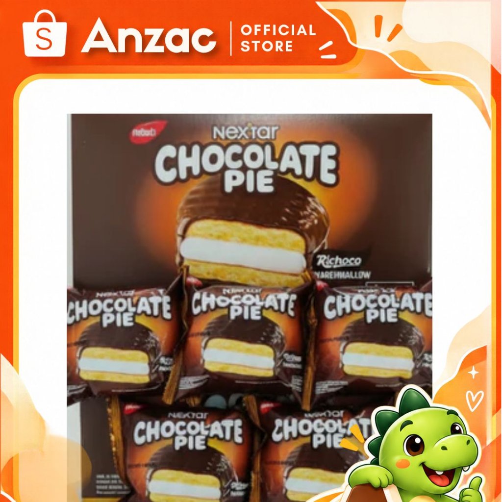NABATI NEXTAR CHOCO PIE COKLAT MARSMELLOW ISI 12