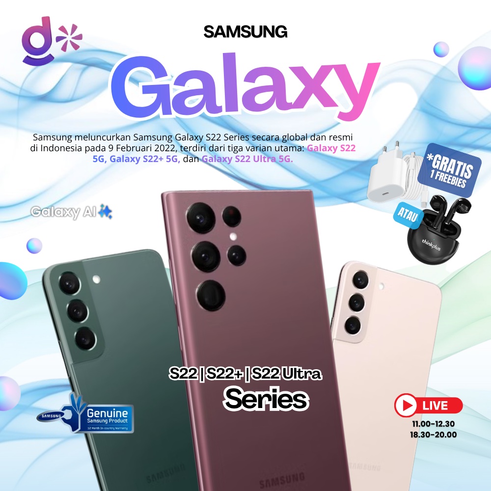SEIN | Samsung Galaxy S22 Series | S22 | S22+ | S22 Ultra Second Fullset Original Resmi