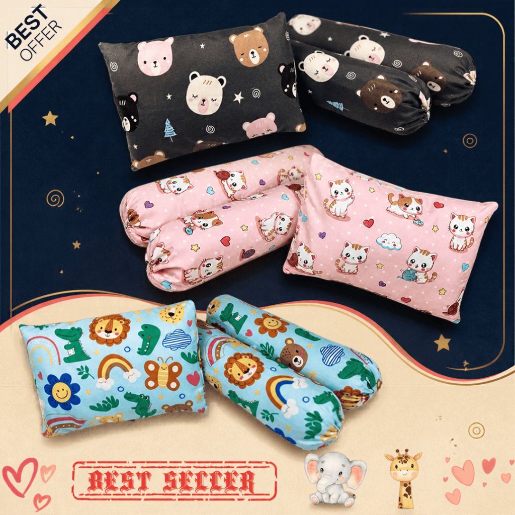 sarung bantal guling bayi motif (SARUNG ONLY)