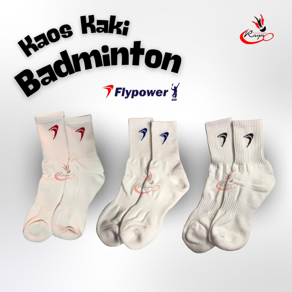 Kaos Kaki Badminton Flypower Original