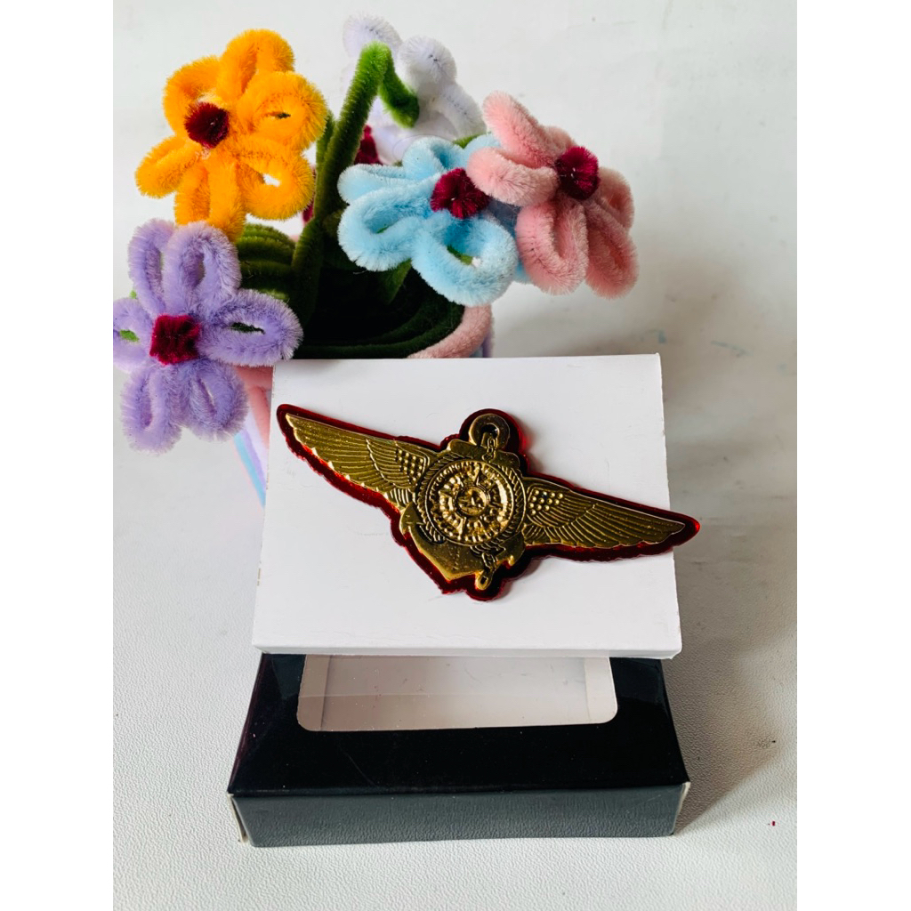 PIN WING POLTEKPEL SUMBAR pake aktilik BAHAN LOGAM BERKUALITAS
