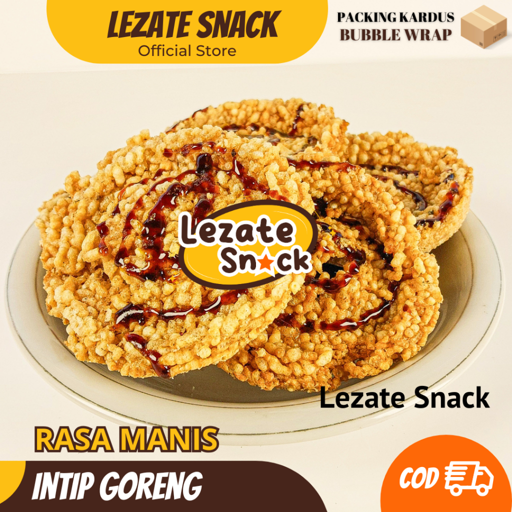 Intip Goreng Manis Asli Solo Isi 10 Pcs Murah Renyah Gurih / Snack Intip Madu Intip Goreng Tumpuk Su