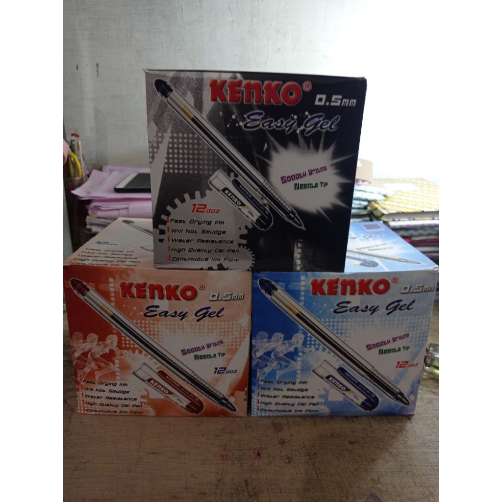 

pulpen kenko easy gel 0.5 1kotak isi 12pcs