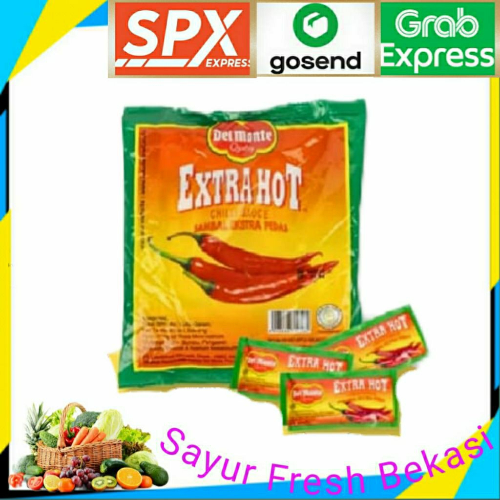 

Saus/Saos Extra Hot Del Monte (isi 24).