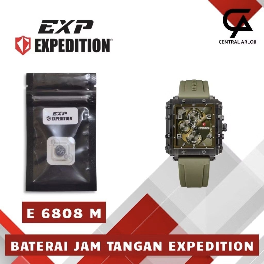 Baterai Jam Tangan expedition E 6808 M Original