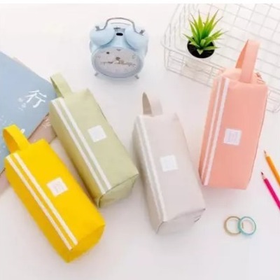 

ZM 058 Tempat Pensil Pen/Pouch Make Up Tas Serbaguna Kotak Pensil Stationery Dual Zipper Dompet Pensil 2 Layer/Dompet Make Up