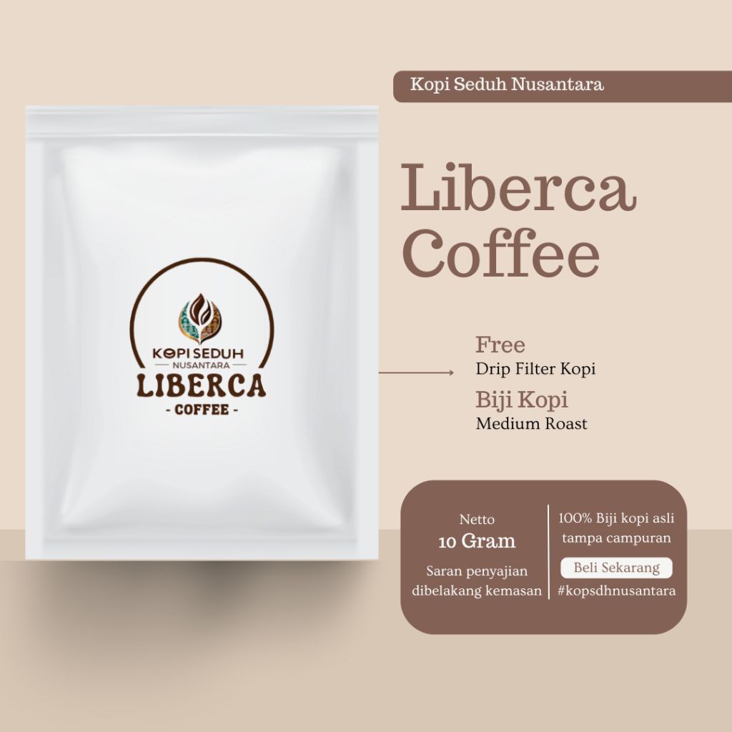

Drip Coffee Liberca Premium (Kopi Seduh Nusantara)