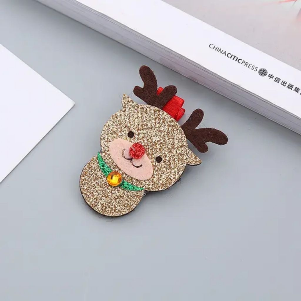 

Rudolf Glitter Hiasan Natal 5x4cm | Aplikasi Rusa Christmas Xmas Hampers, Hiasan Headband, Jepit Rambut Anak, Dekorasi