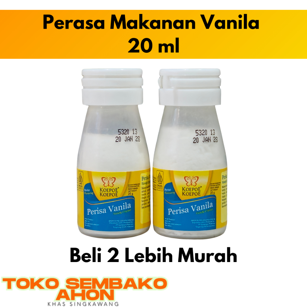 

Koepoe Koepoe Perasa Makanan VANILLA 20 ml / Vanilla Essence 20ml / Koepoe Koepoe Vanila / Perisa Kue Aroma Vanili