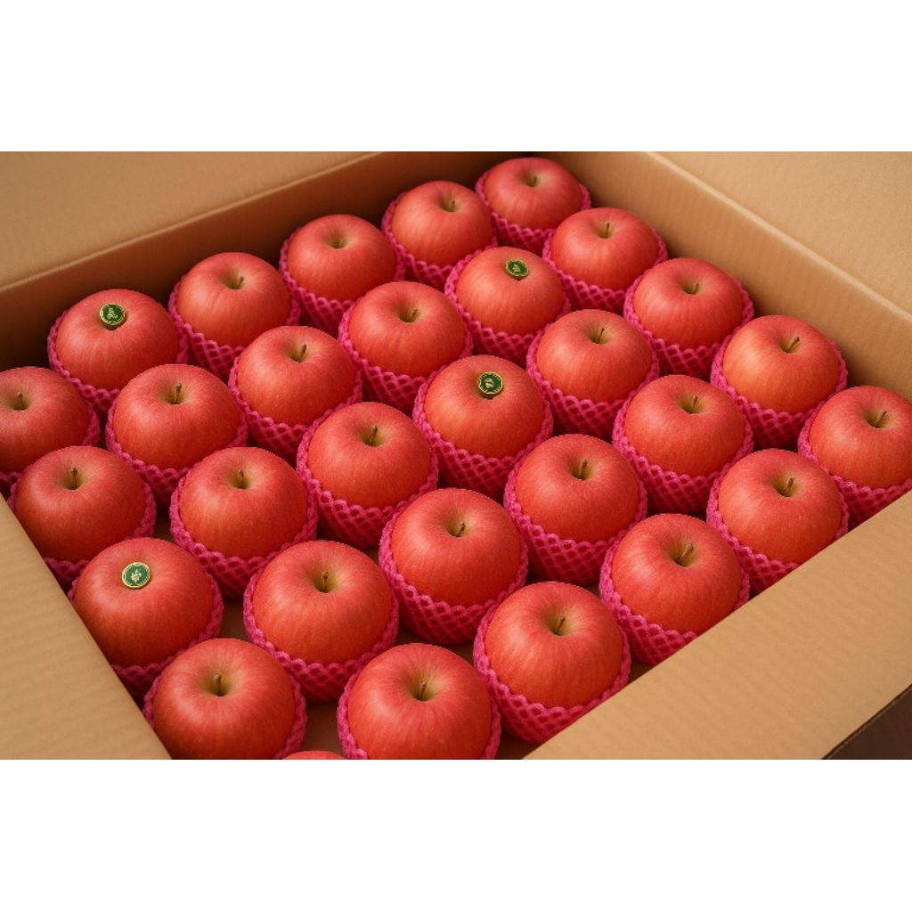 

Apple Fuji Premium Import 600–1000gr/pack (isi 3–5 buah) | Apel Fuji Manis Segar