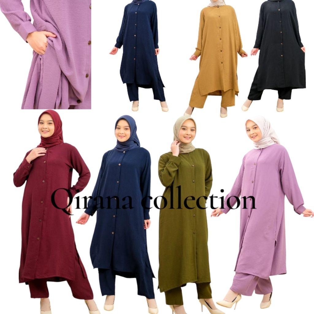 Setelan terbaru lebaran 2026,oneset muslimah wanita terbaru size L,XL,XXL dan XXXL